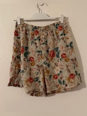 Vintage Victoria Secret Gold Label Floral Pajama Shorts Women's Size Medium